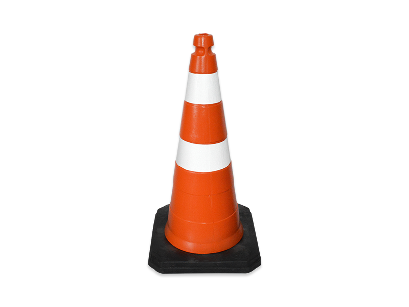 CONE LARANJA BASE PRETA